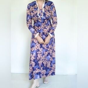 vintage slinky floral maxi